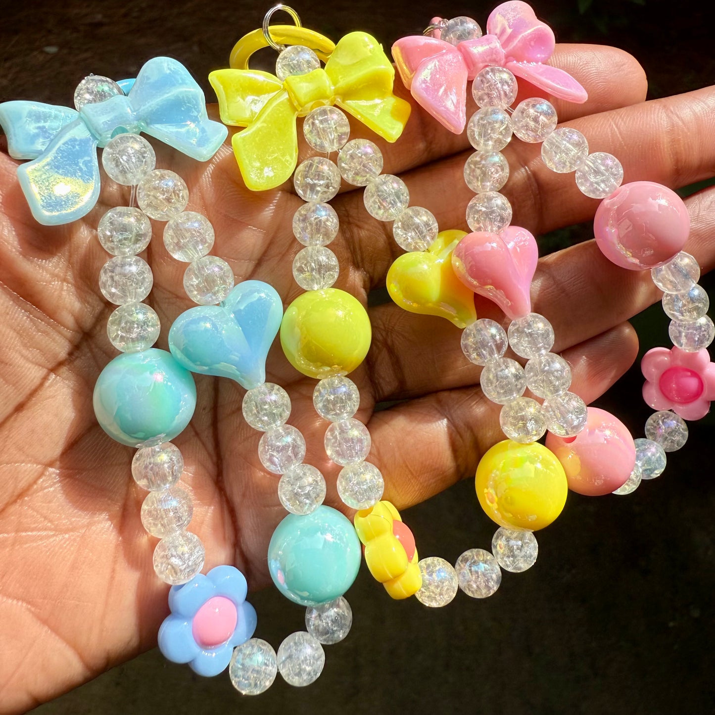 Heart Beaded Charms– Keychain, Bag Charm & Accessory