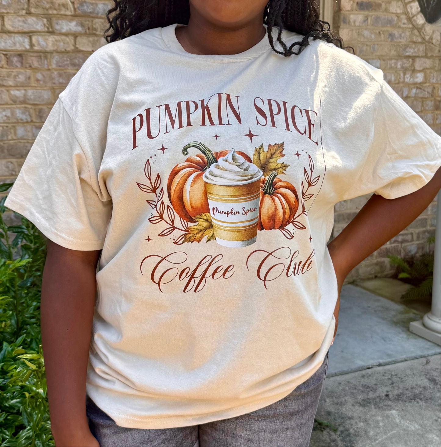 Pumpkin Spice Coffee Club Womans T-shirt