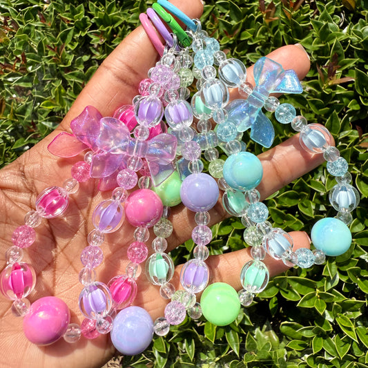 Beaded Bow Charms– Keychain, Bag Charm & Accessory