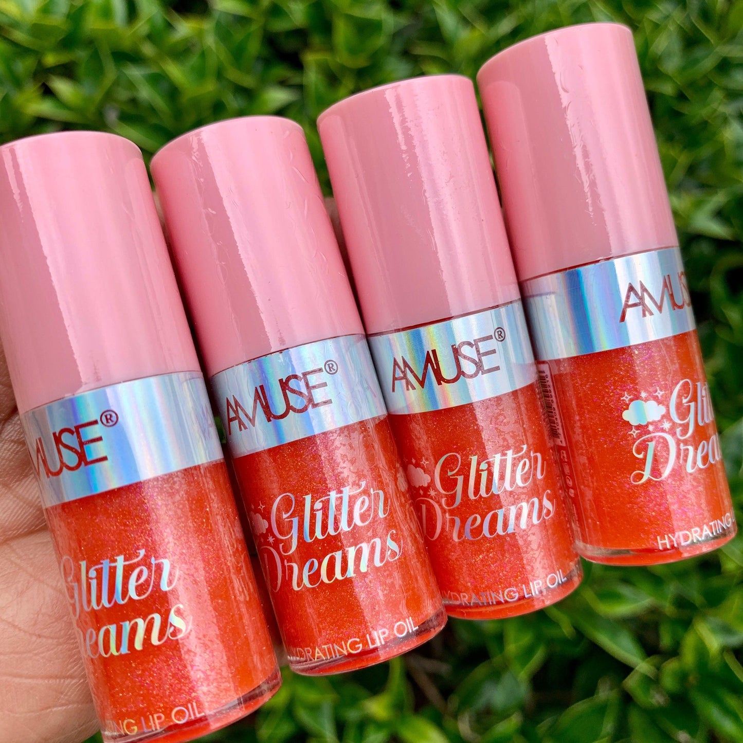 Glitter Hydrating Lip Oil Coral