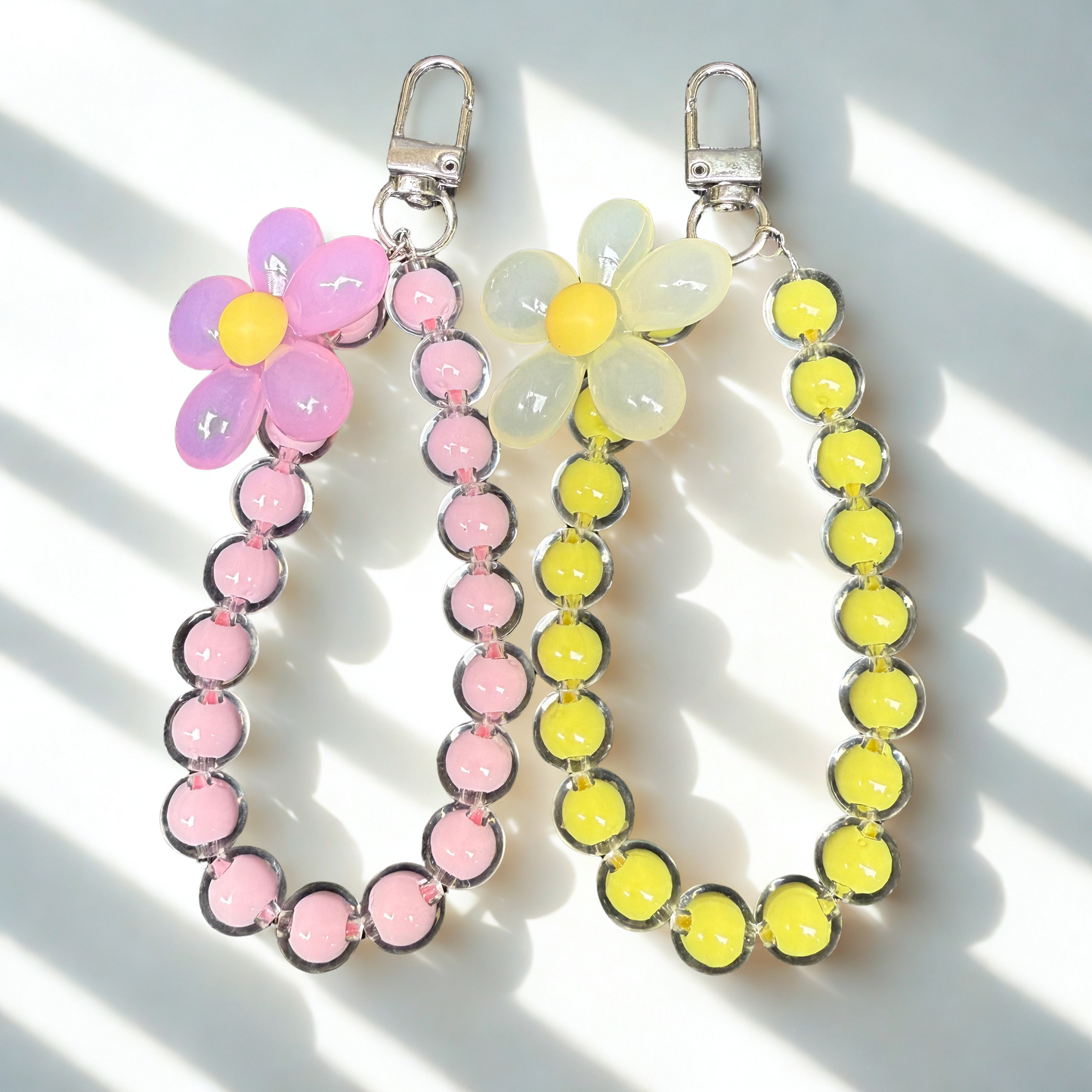 Flower Beaded Phone Charm