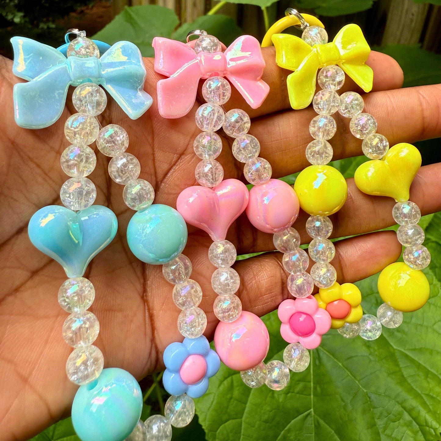 Heart Beaded Charms– Keychain, Bag Charm & Accessory