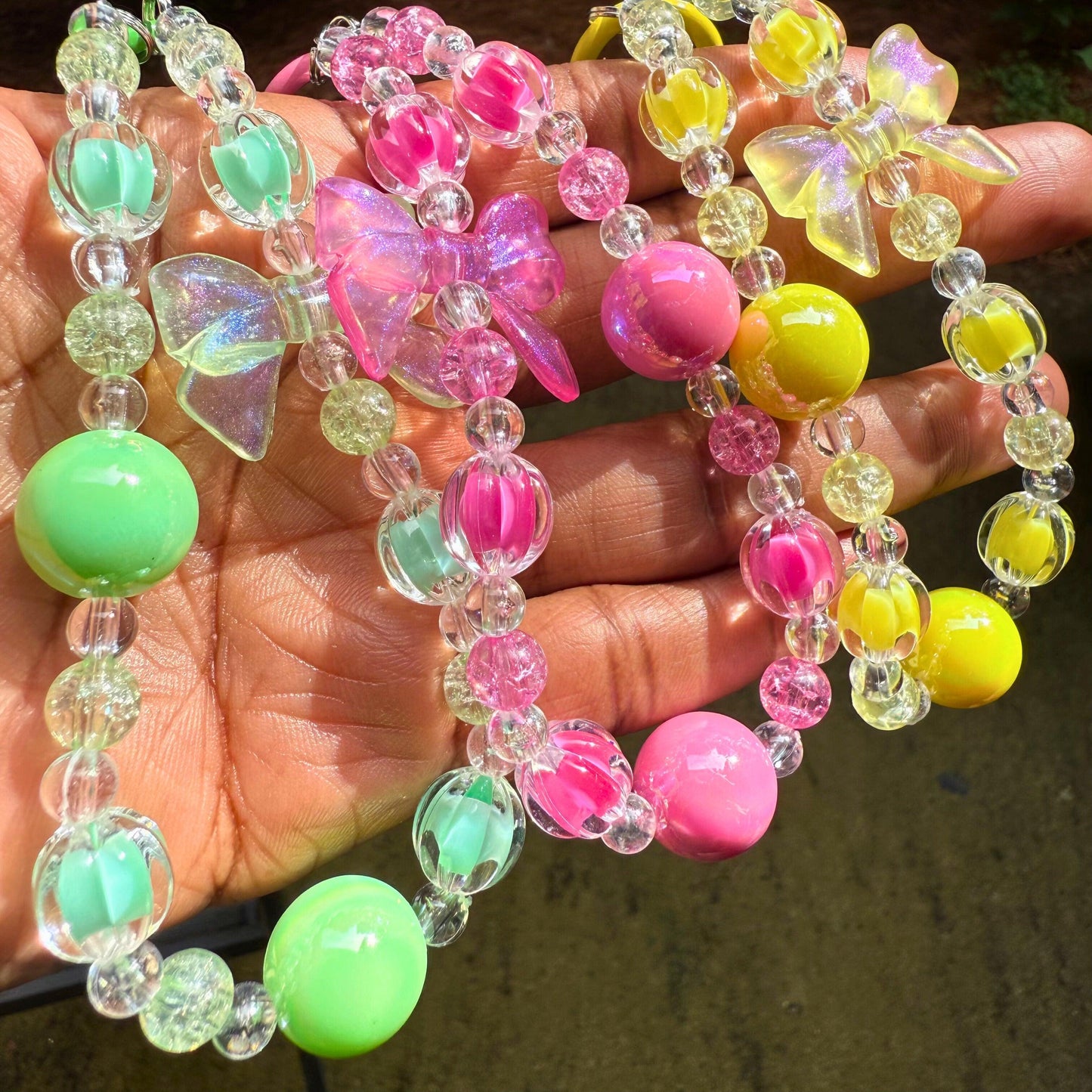 Beaded Bow Charms– Keychain, Bag Charm & Accessory