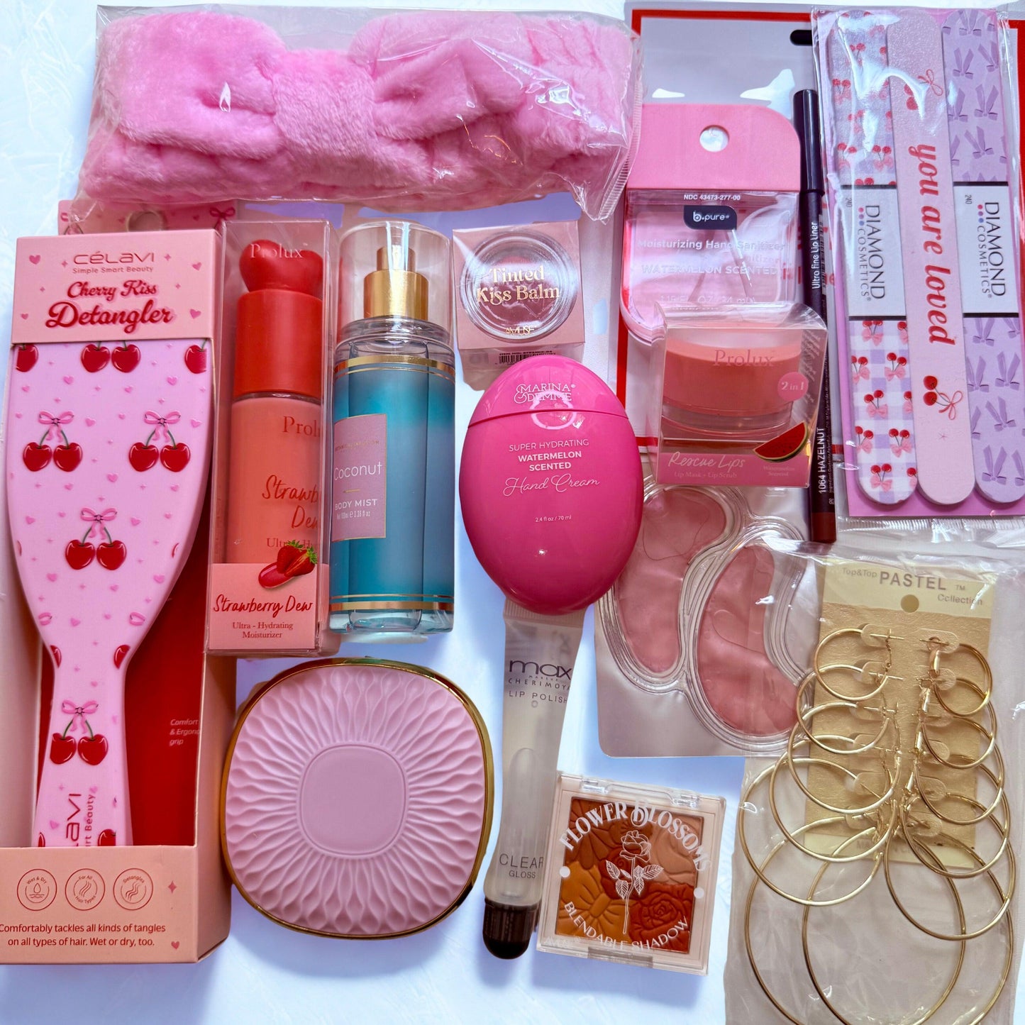 Collection of beauty and personal care products