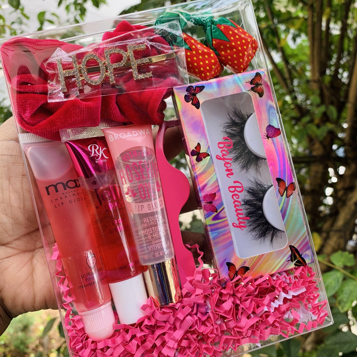Pink Lip Gloss Gift Set