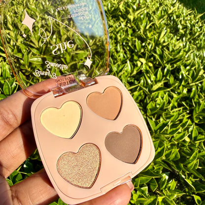 Berry Smoothie Heart Eyeshadow Palette