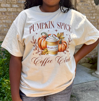 Pumpkin Spice Coffee Club Womans T-shirt