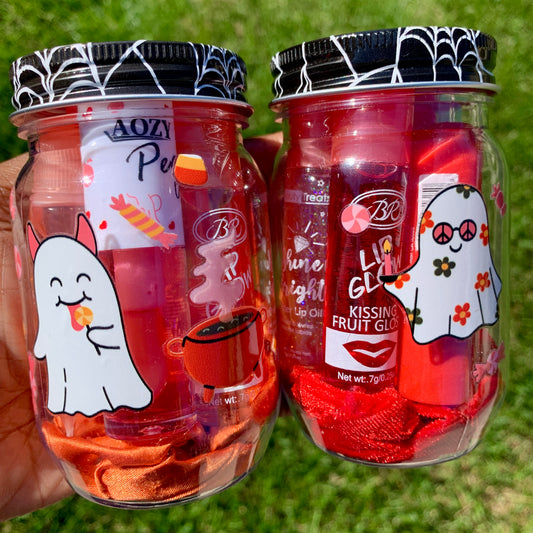 Hey Boo Mini Lip Gloss Jars