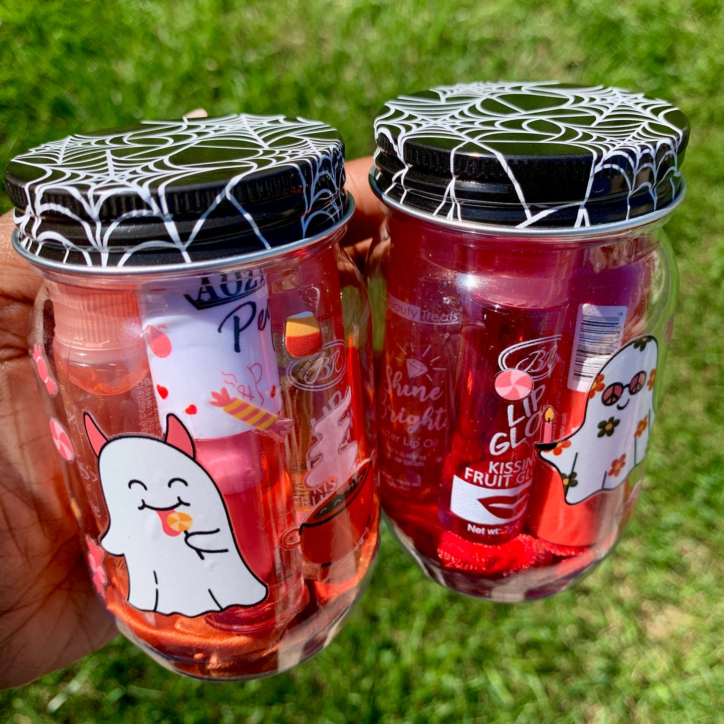 Hey Boo Mini Lip Gloss Jars