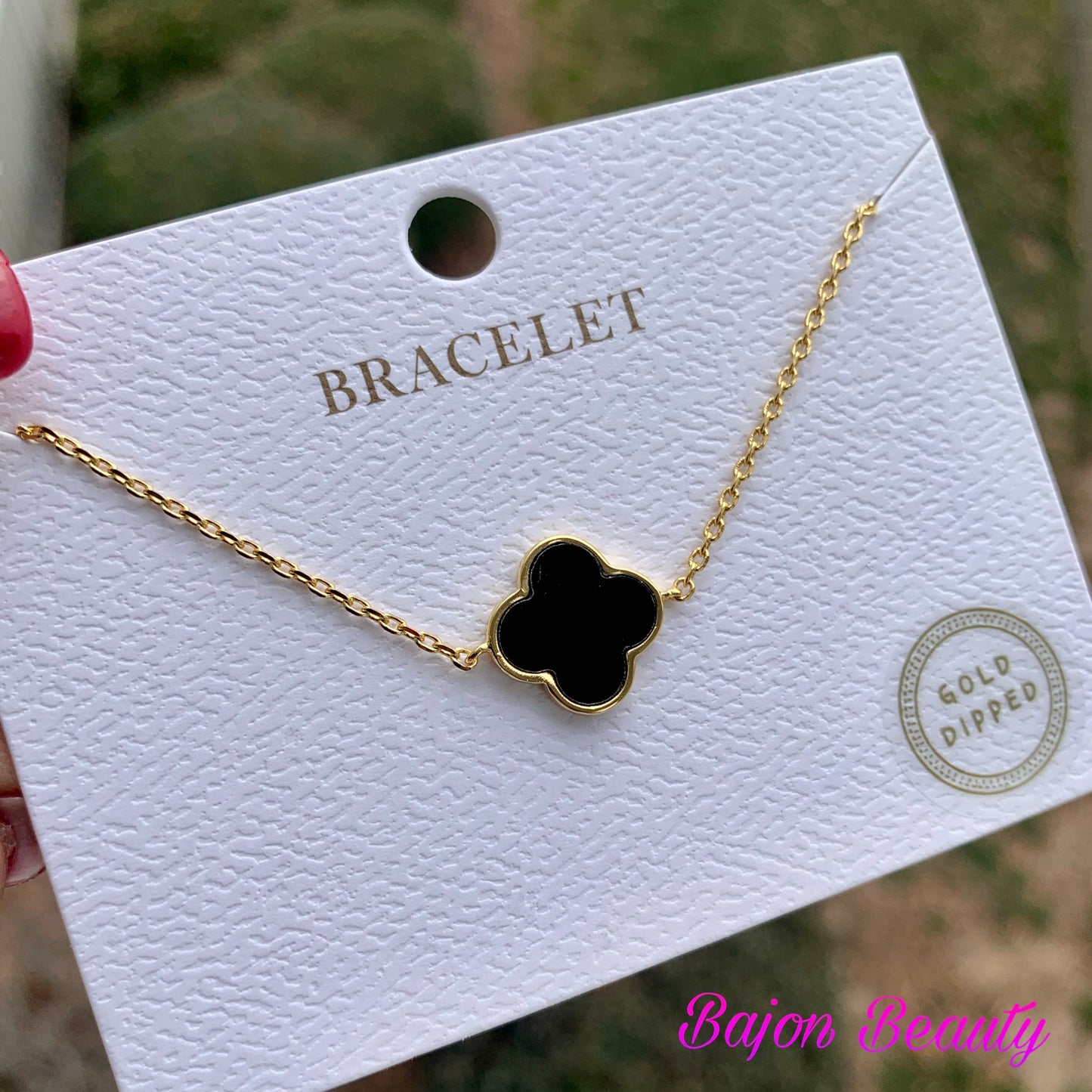 Black Clover Leaf Bracelet