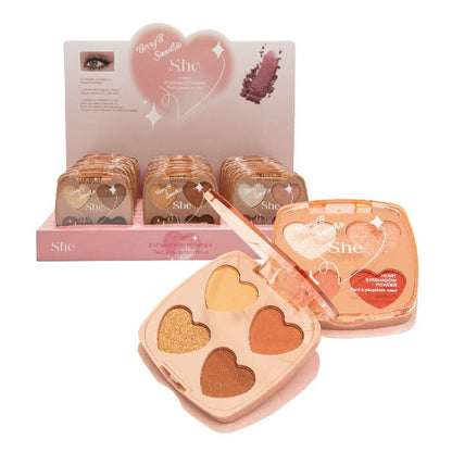 Berry Smoothie Heart Eyeshadow Palette