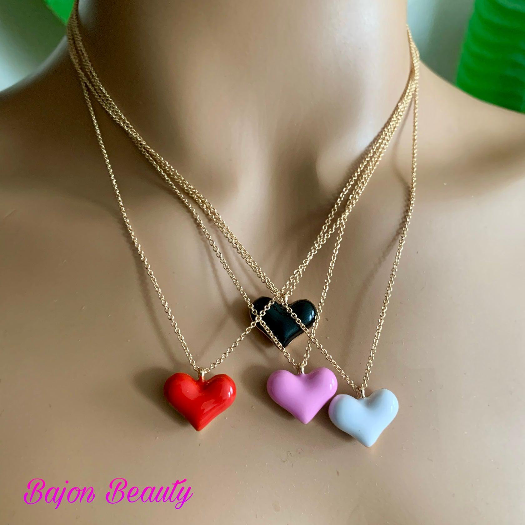 Heart Charm Necklace Kids Jewelry FREE SHIPPING | Chanteur – chanteurdesigns