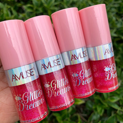 Glitter Hydrating Lip Oil Cherry