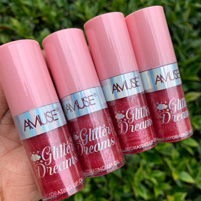 Glitter Hydrating Lip Oil Rose