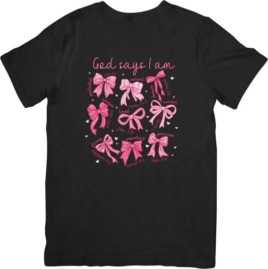 God Says I AM Womans T Shirt
