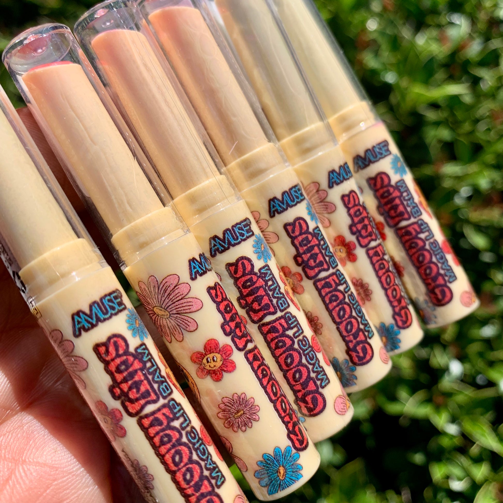 Amuse Groovy Lip Balms
