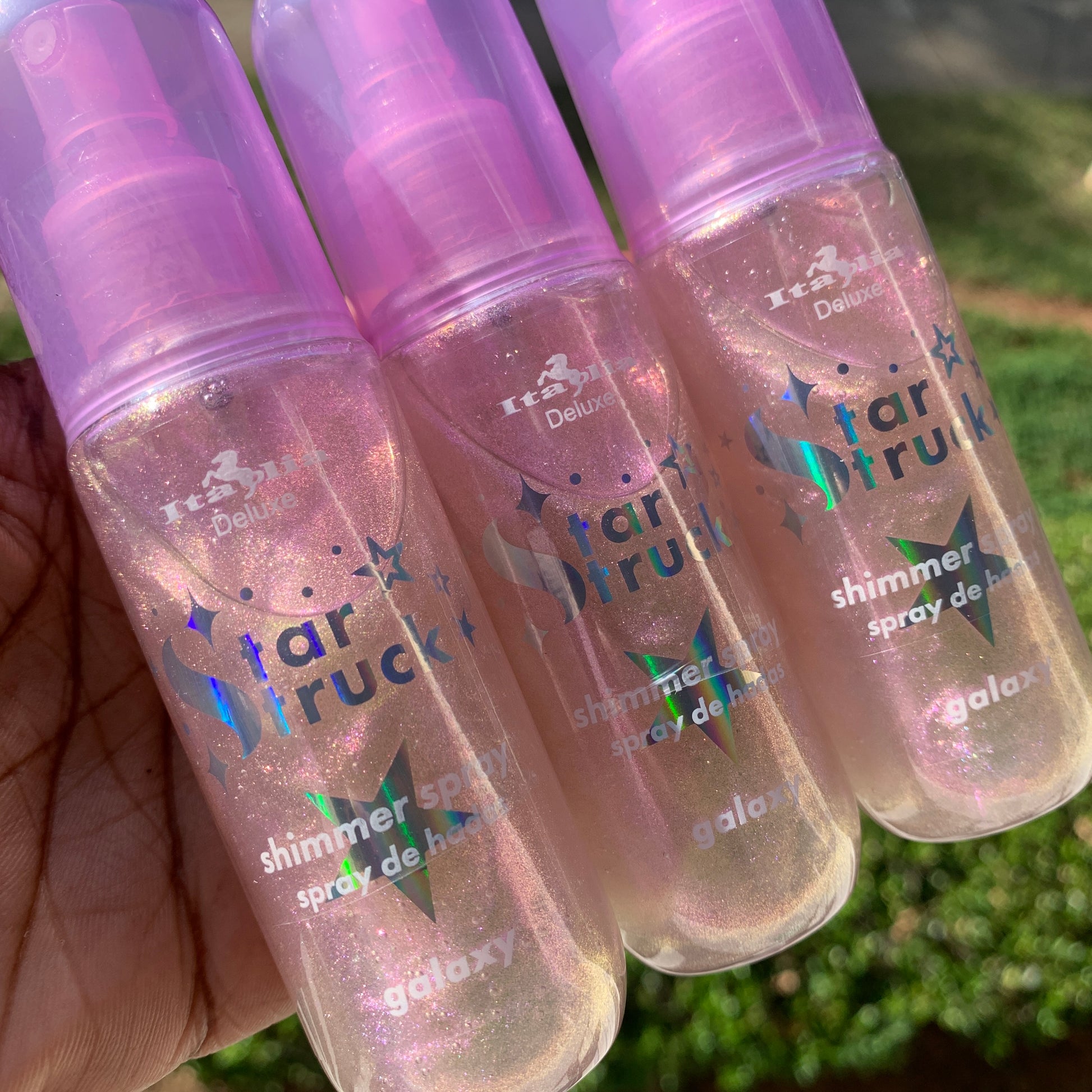 Italia Deluxe Star Struck Hair and Body Shimmer Spray Galaxy