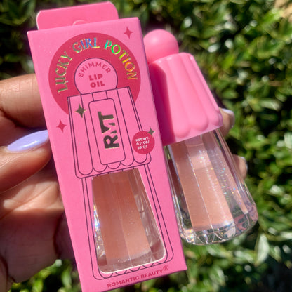 Lucky Girl Shimmer Lip Oil Rose Gold
