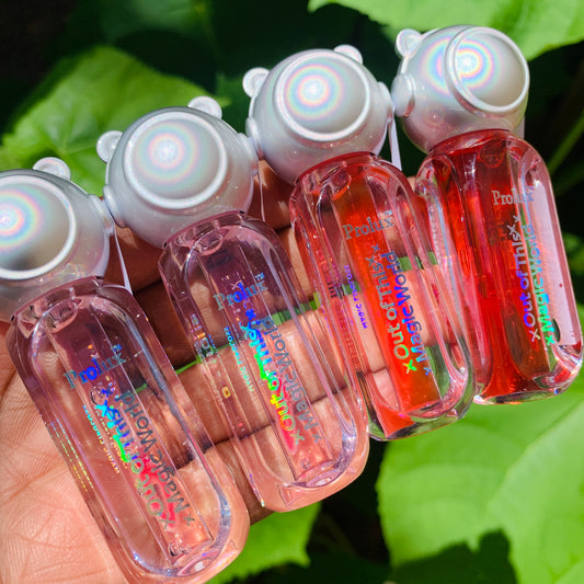 Rosy pink gloss tint for everyday glow