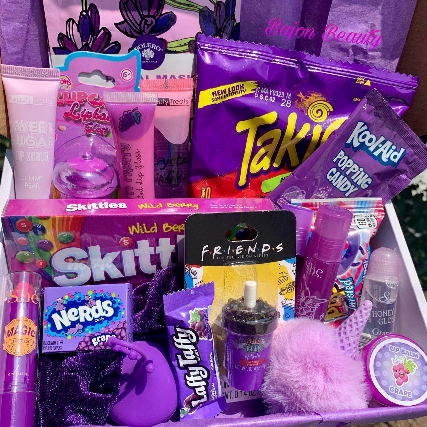 Purple Lip Gloss Snack Box