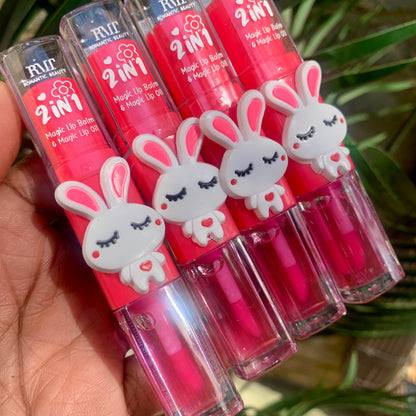 Red 2 IN 1 Magic Lip Balm & Magic Lip Oil