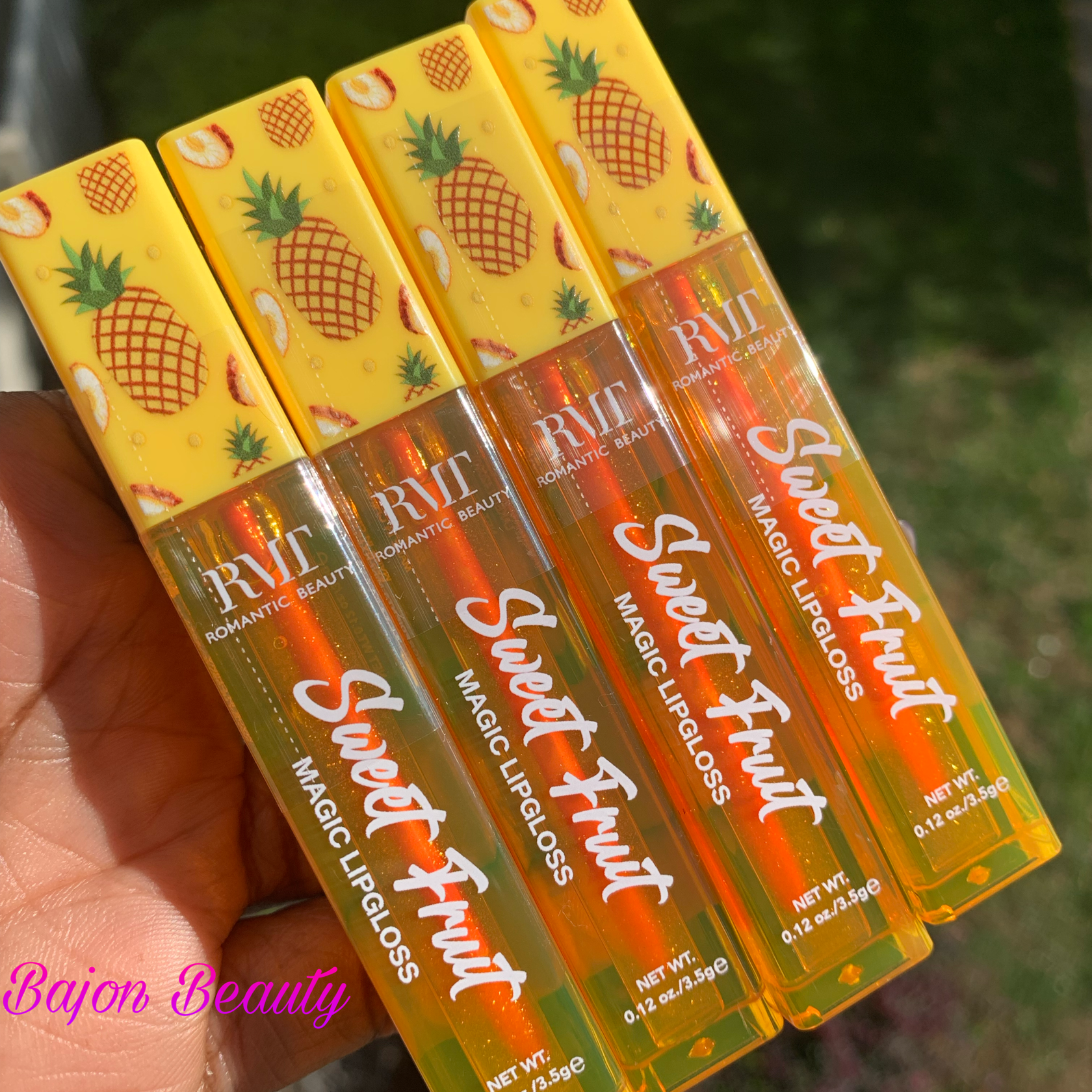 Romantic Beauty- Sweet Fruit Lip Gloss Pineapple