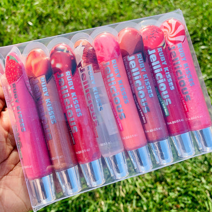 Jellicious Lip Gloss Bundle with 8 Scents