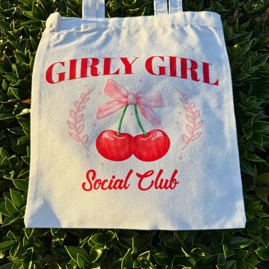 Social Club Tote Bag with Shoulder Straps
