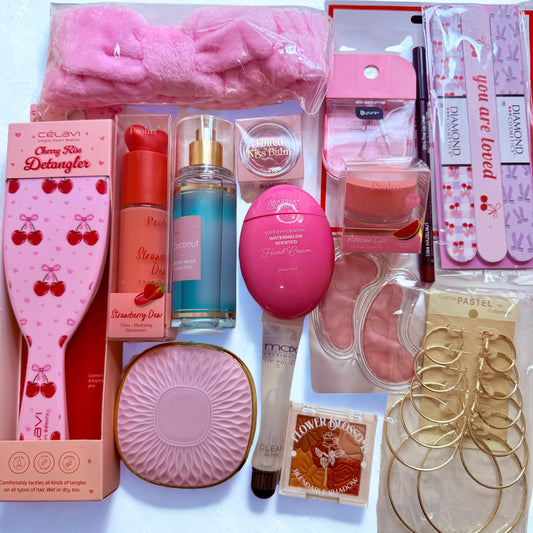 Collection of beauty and personal care products 