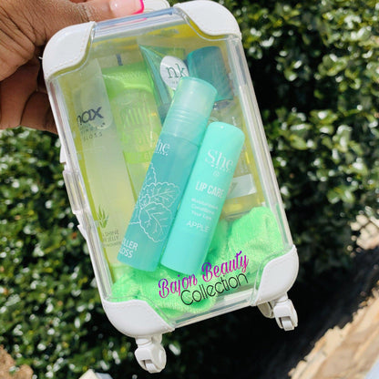 Green Mini Suitcase Lip Gloss Bundle