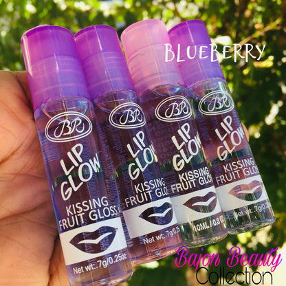 Kiss Roll On Moisturizing Lip Gloss Blueberry