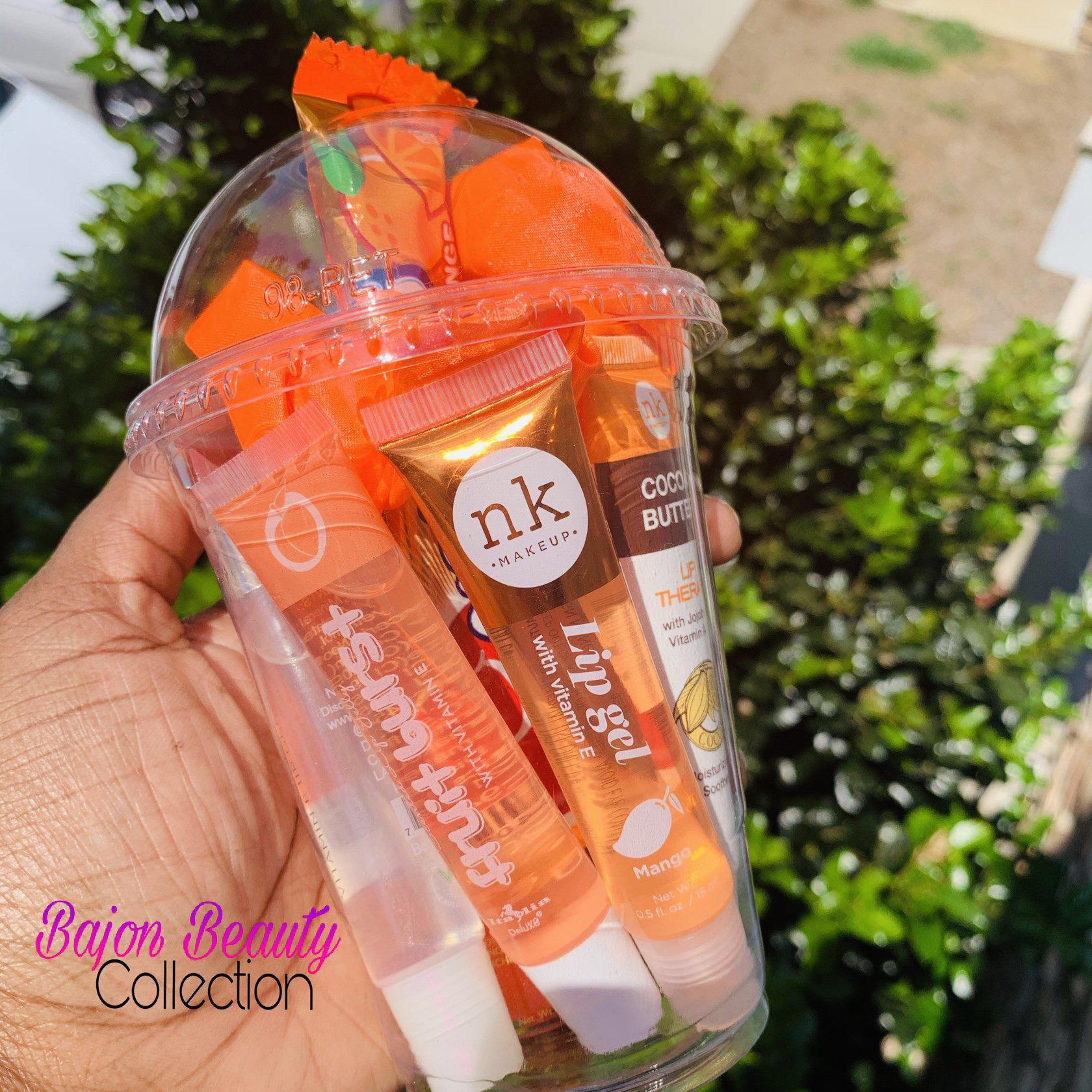 Orange Lip Gloss Smoothie Cups