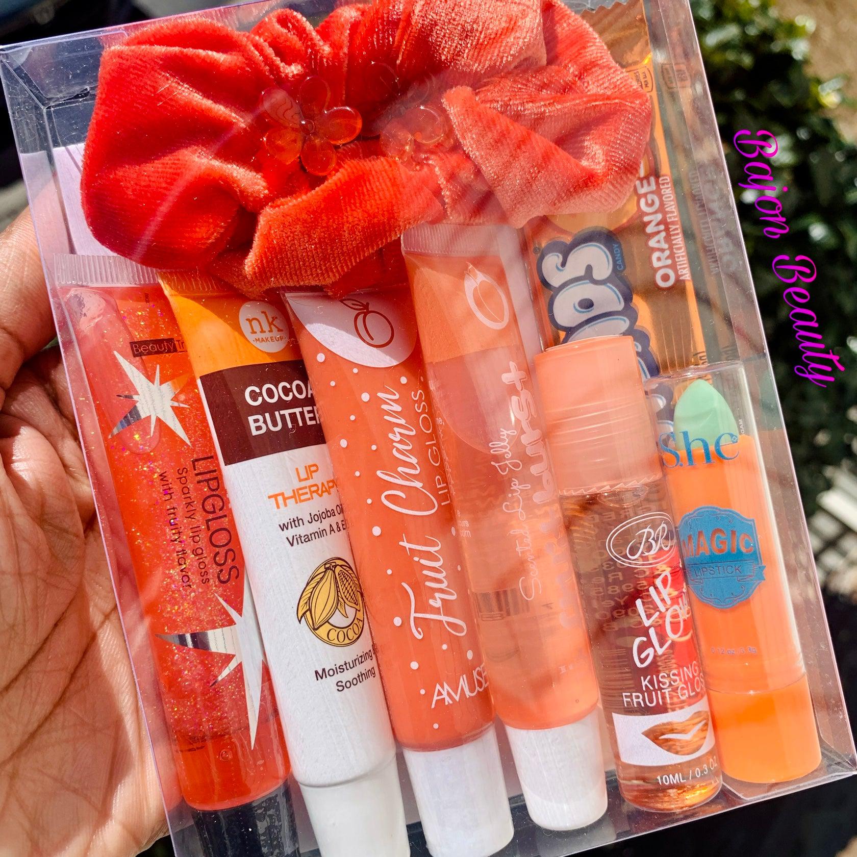 Orange Moisturizing Lip Gloss Bundle
