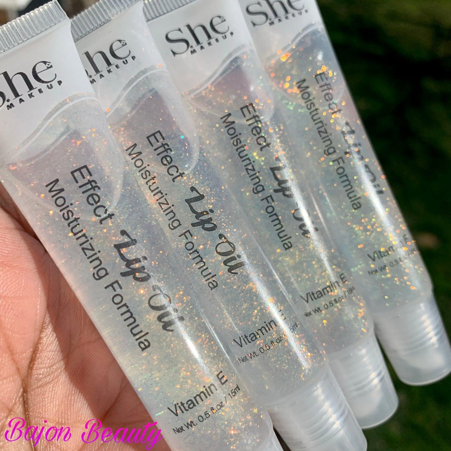 Shimmer lip gloss