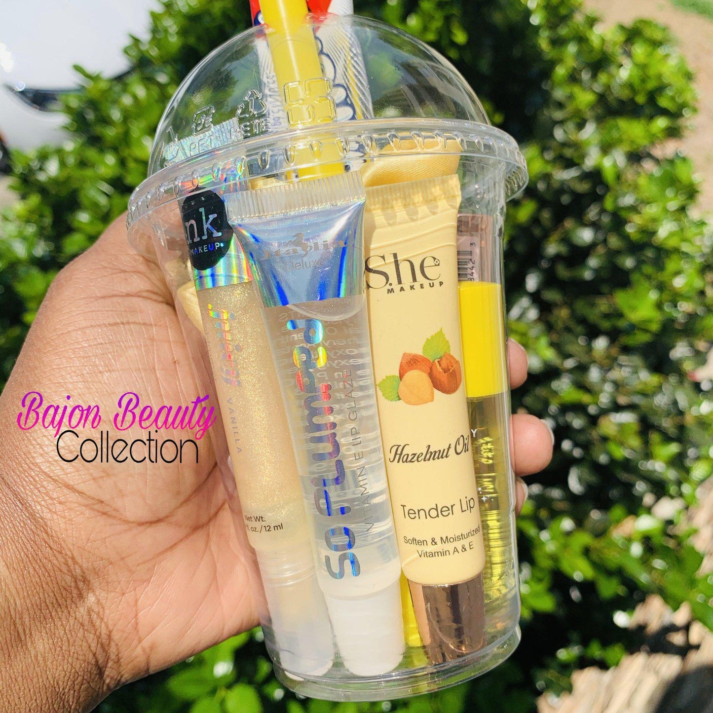 Yellow Lip Gloss Smoothie Cups