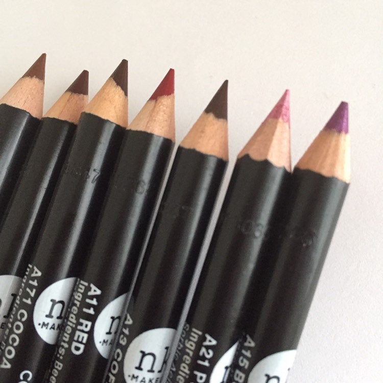 Assorted lip pencils in different shades
