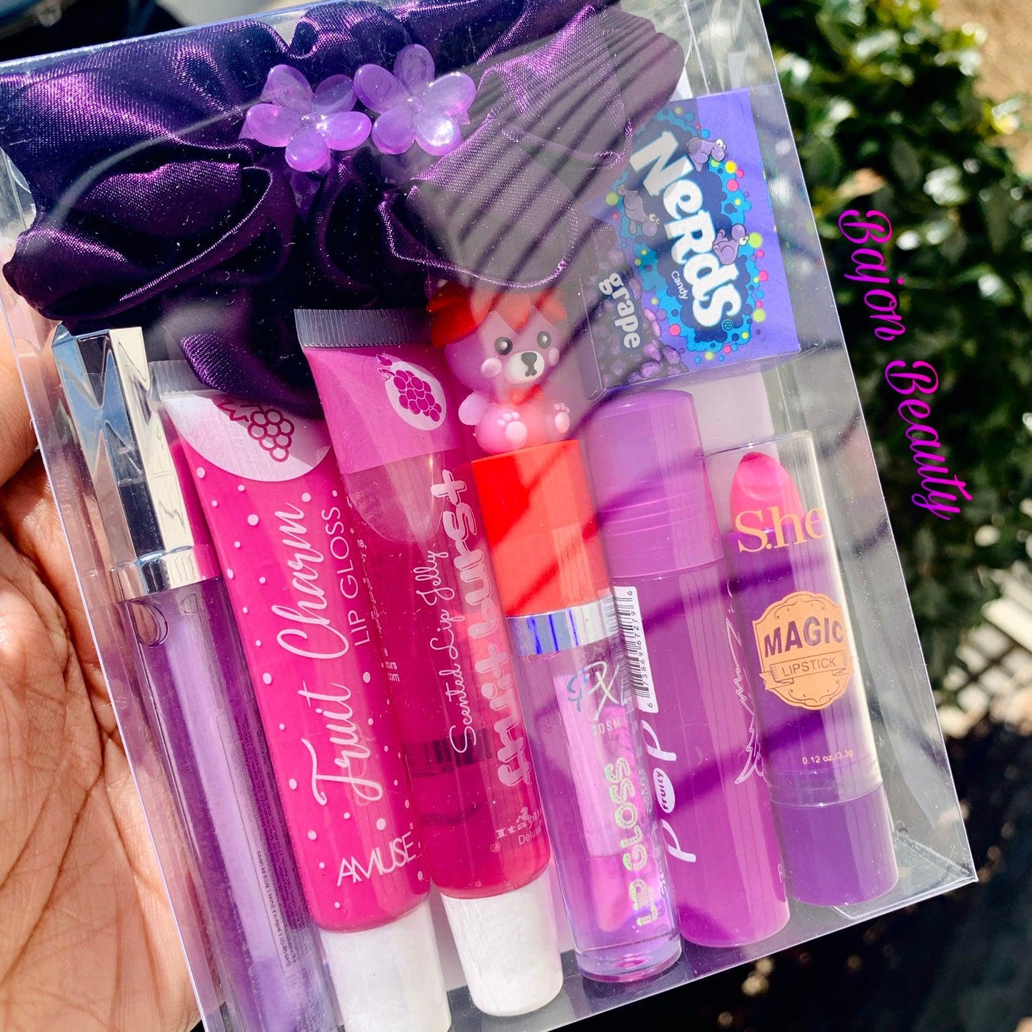 Purple Lippie and Scrunchie Bundle Pack