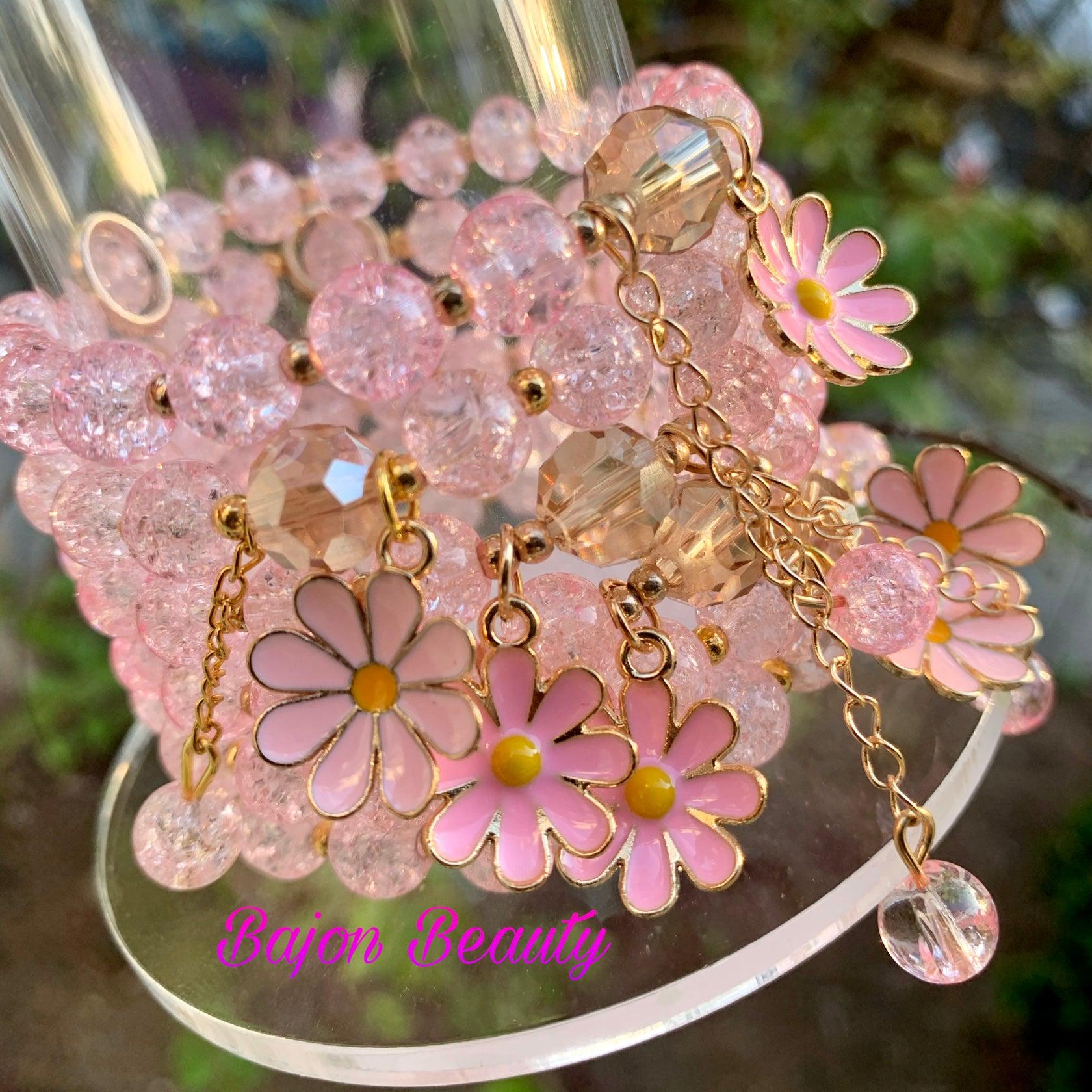 Light pink deals beaded bracelet