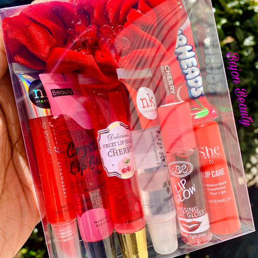 Red Lippie and Scrunchie Bundle Pack